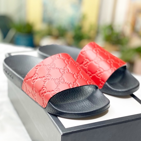 GUCCI Signature GG supreme slides - Picture 5 of 5